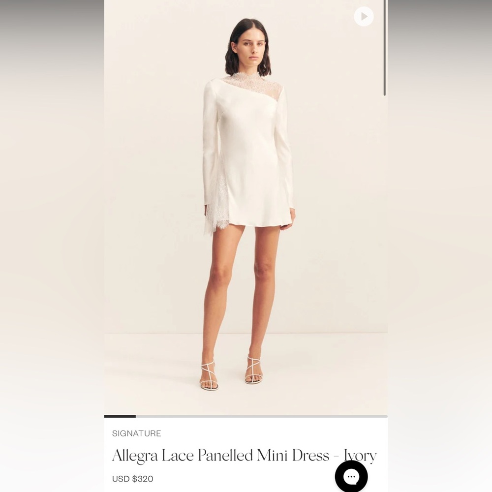 Shona Joy Allegra Lace Mini Dress